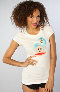 Paul Frank The Surf Head Crew Tee in Arctic White  Karmaloop 