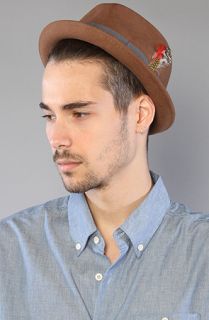 Brixton The Gain Fedora in Pecan Felt  Karmaloop   Global 