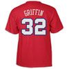adidas Game Time T Shirt   Mens   Blake Griffin   Clippers   Red 