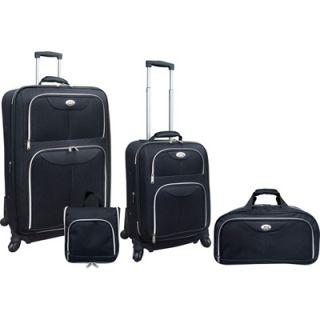 Travelers Club 4 Piece Expandable Luggage Set  Meijer