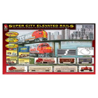 Life Like Trains Super City Elevated Rails Electric Train Set