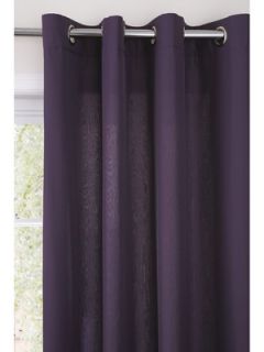 Lined Plain Dye Eyelet Voile Curtains  Very.co.uk