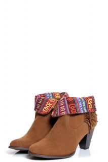  Sale  Footwear  Liberty Tan Fringe Trim Navajo Lined 