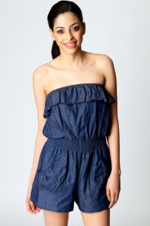  Sale  Playsuits & Shorts  Sally Chambray Bandeau 