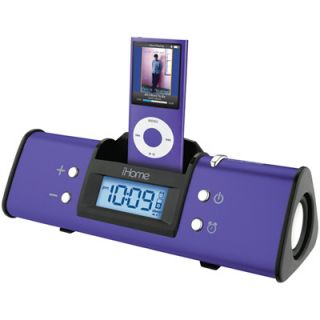 iHome iH16U Portable Alarm Clock Speaker System with iPod Dock 