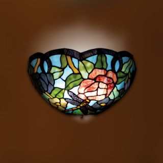 Its Exciting Lighting Wireless Ambiance Sconce   Dragonfly Stained 