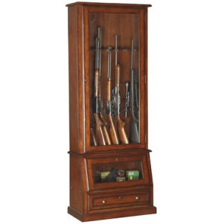 American Furniture Classics 12 Gun Slanted Base Cabinet   Cherry