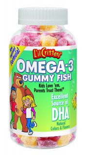 il Critters Omega 3 Gummy Fish   120 count   