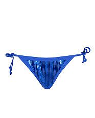Blue (Blue) Marie Meili Blue Sequin Bikini Bottoms  241263140  New 