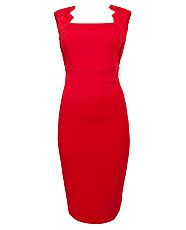 Red (Red) Lipstick Boutique with Jessica Wright Red Jagged Jodie Dress 