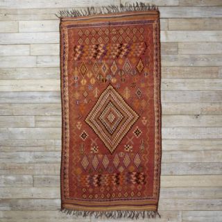 Found Moroccan Rug   Oversized Orange Diamond  west elm