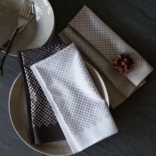 Metallic Clover Printed Napkin Set