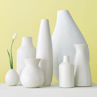 Pure White Ceramic Vases  west elm