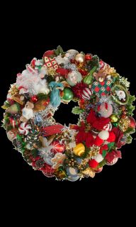 Cynthia Scott Designs Recycled Ornament Wreath 