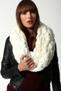  Accessories  Scarves & Hats  Wendy Cream Chunky Snood