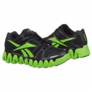 Athletics Reebok Kids ZigDynamic Pre Black/Green/Silver Shoes 