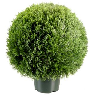 24 Indoor/Outdoor Artificial Cedar Pine Topiary Tree with 50 Clear 