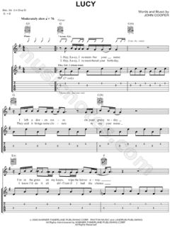 Image of Skillet   Lucy Guitar Tab    & Print