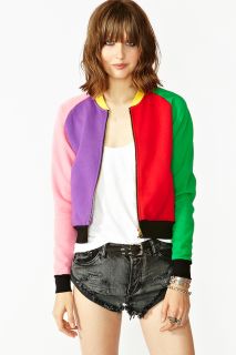 Block Out Bomber Jacket in Clothes Sale at Nasty Gal 