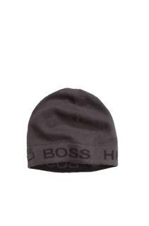 Cotton blend knitted hat J21070 by BOSS Black