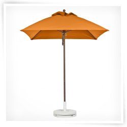 Frankford 7.5 ft. Square Fiberglass Market Umbrella with Bronze Pole