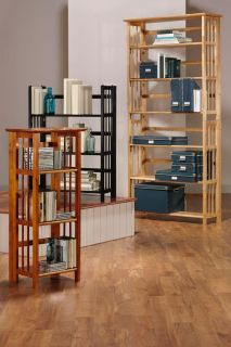 Folding/Stacking Set of Two Bookcases and One Top   Bookcases 
