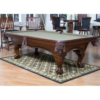 Patrick 8 Slate Pool Table with Conversion Top and Wall Rack   Brandy 