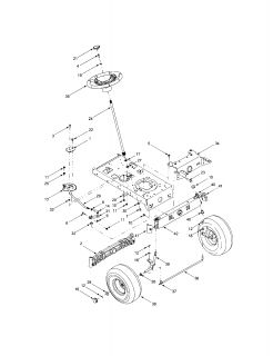 Model # 13AJ689G766 Troybilt Lawn tractor   Diagram (2 parts)