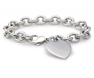 Heart Tag Bracelet in Sterling Silver  Blue Nile