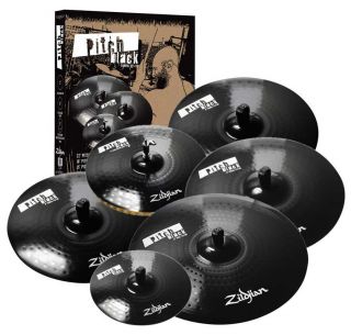 Zildjian Pitch Black Cymbal Box Set  Cymbal Packs at zZounds