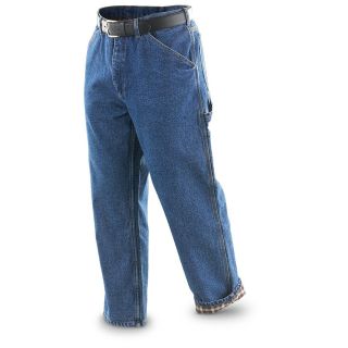 Guide Gear(R) 1977 Flannel lined Carpenter Jeans • Choose plain or 