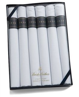 Cigar Rolled Handkerchiefs 6pk   Brooks Brothers