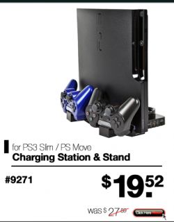 9271 Charging Station & Stand for PS3 Slim / PS Move   Black $ 