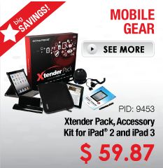 Mobile Gear PID 9453 Xtender Pack, Accessory Kit for 