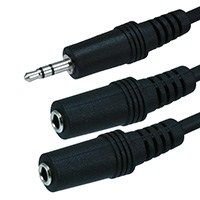 For only $0.55 each when QTY 50+ purchased   6inch 3.5mm Stereo Plug 