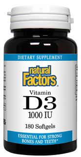 Natural Factors Vitamin D3 1,000 IU Softgels   