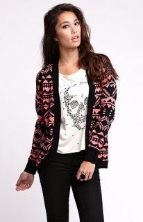 Kirra Intarsia Neon Cardigan at PacSun