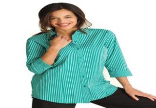 Plus Size Shirt, patterned stretch in generous fit by Chelsea Studio 