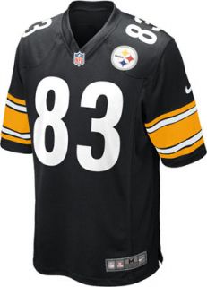 Heath Miller Youth Jersey Home Black Game Replica #83 Nike Pittsburgh 
