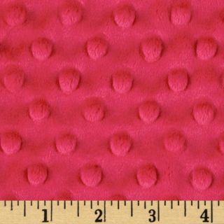 Minky Cuddle Dimple Dot Watermelon   Discount Designer Fabric 
