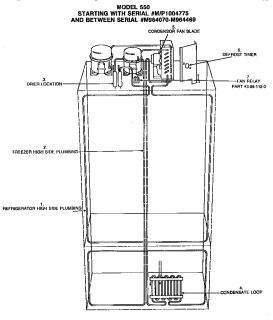 Model # 550S Sub zero Refrigerator   550 system view (7 parts)