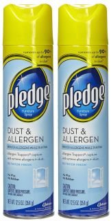 Pledge Dust & Allergen Furniture Polish Spray, 12.5 oz 2 pack