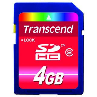 Transcend 4GB SDHC Memory Card  Maplin Electronics 