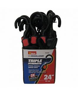 Highland 24 in. Triple Strength Bungee Cord, Pack of 2   3011589 