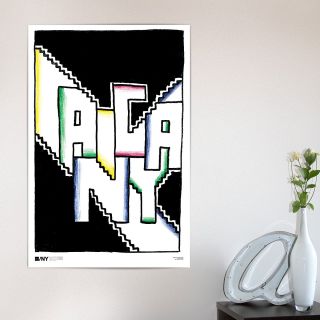 AIGA/NY 30TH ANNIVERSARY POSTER   SEYMOUR CHWAST  designer poster 