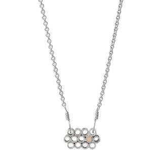 HONEYCOMB NECKLACE  Silver Pendant Necklace  UncommonGoods