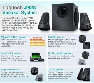 Buy the Logitech 980 000402 Z623 Speaker System .ca