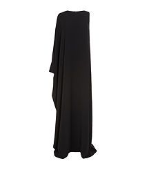 View the Batwing Sleeve Crepe Gown