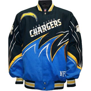 San Diego Chargers Outerwear San Diego Chargers Slash Jacket