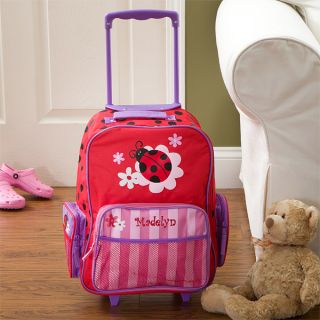 11238   Ladybug Embroidered Rolling Luggage   Full View